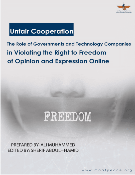 Unfair Cooperation The Role of Governments and Technology Companies in Violating the Right to Freedom of Opinion and